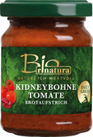 Rinatura Bio Brotaufstrich Kidneybohne-Tomate 125 g Glas